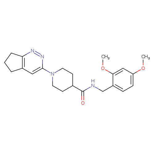 1-{5H,6H,7H-cyclopenta[c]pyridazin-3-yl}-N-[(2,4-dimethoxyphenyl)methyl]piperidine-4-carboxamide