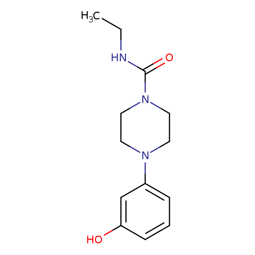 1-(3-hydroxyphenyl)-4-ethylcarbamoyl-piperazine