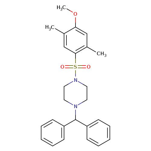 1-(diphenylmethyl)-4-(4-methoxy-2,5-dimethylbenzenesulfonyl)piperazine