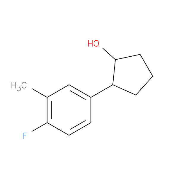 TRANS-2-(4-FLUORO-3-METHYLPHENYL)CYCLOPENTANOL