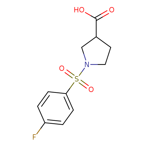 3-​Pyrrolidinecarboxyli​c acid, 1-​[(4-​fluorophenyl)​sulfonyl]​-