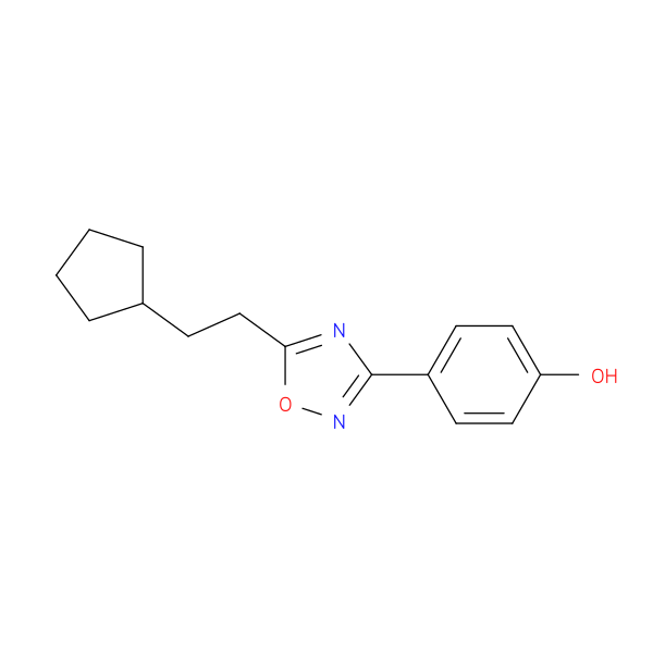 4-[5-(2-cyclopentylethyl)-1,2,4-oxadiazol-3-yl]phenol