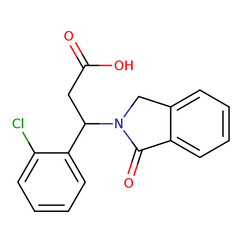 3-(2-chlorophenyl)-3-(1-oxo-2,3-dihydro-1H-isoindol-2-yl)propanoic acid