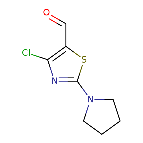 5-Thiazolecarboxaldehyde, 4-chloro-2-(1-pyrrolidinyl)-