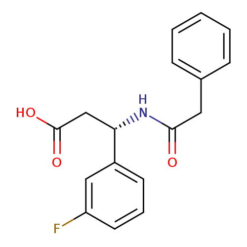 (S)-3-(3-Fluoro-phenyl)-3-phenylacetylamino-propionic acid