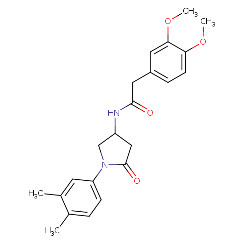 2-(3,4-dimethoxyphenyl)-N-[1-(3,4-dimethylphenyl)-5-oxopyrrolidin-3-yl]acetamide