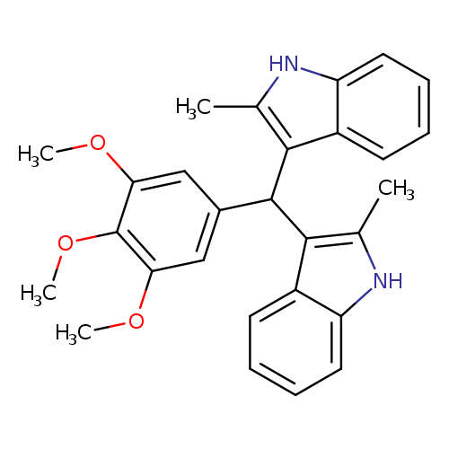 2-methyl-3-[(2-methyl-1H-indol-3-yl)(3,4,5-trimethoxyphenyl)methyl]-1H-indole