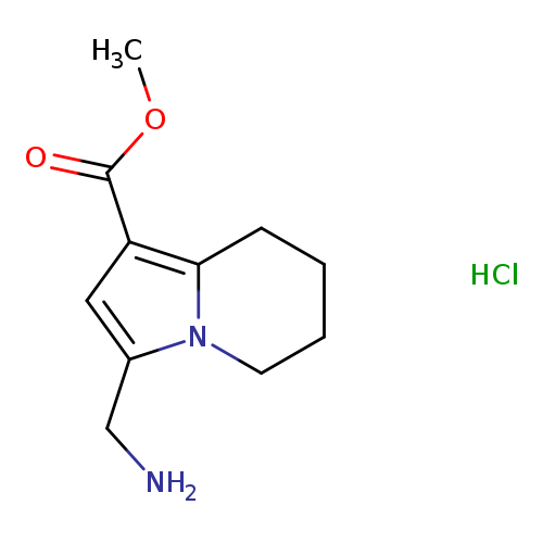 methyl 3-(aminomethyl)-5,6,7,8-tetrahydroindolizine-1-carboxylate hydrochloride