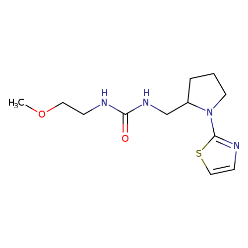 3-(2-methoxyethyl)-1-{[1-(1,3-thiazol-2-yl)pyrrolidin-2-yl]methyl}urea