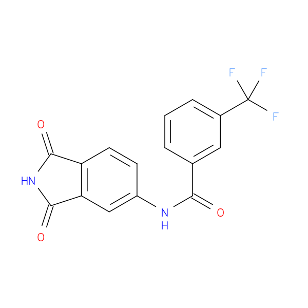 N-(1,3-dioxo-2,3-dihydro-1H-isoindol-5-yl)-3-(trifluoromethyl)benzamide