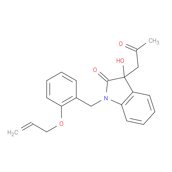 3-hydroxy-3-(2-oxopropyl)-1-{[2-(prop-2-en-1-yloxy)phenyl]methyl}-2,3-dihydro-1H-indol-2-one