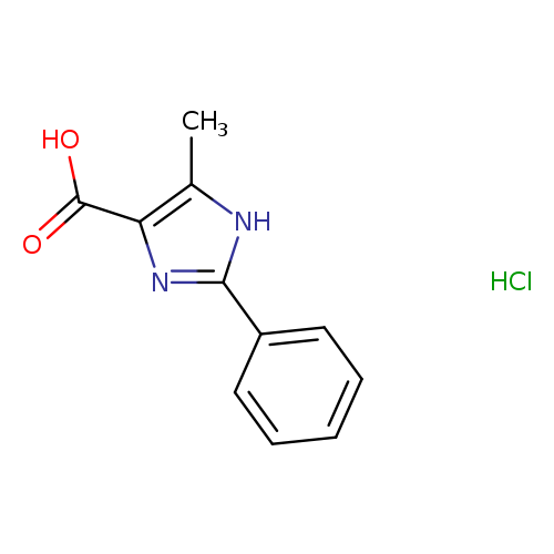 5-methyl-2-phenyl-1H-imidazole-4-carboxylic acid hydrochloride