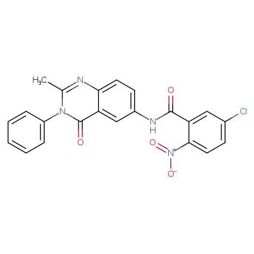 5-chloro-N-(2-methyl-4-oxo-3-phenyl-3,4-dihydroquinazolin-6-yl)-2-nitrobenzamide