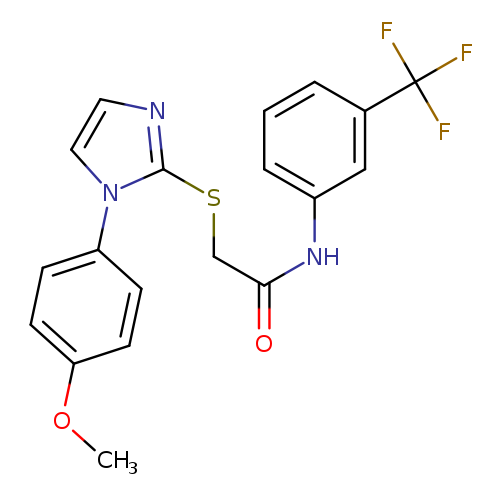 2-{[1-(4-methoxyphenyl)-1H-imidazol-2-yl]sulfanyl}-N-[3-(trifluoromethyl)phenyl]acetamide
