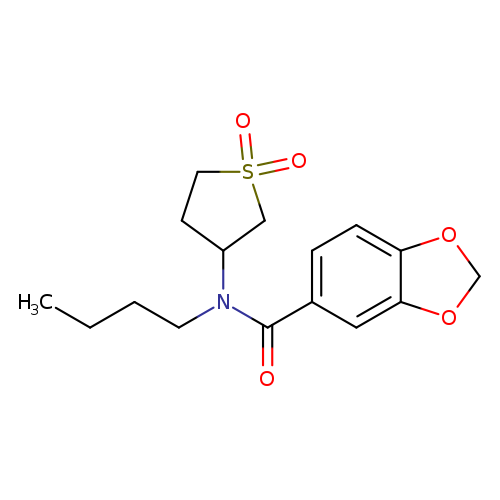 N-butyl-N-(1,1-dioxo-1lambda6-thiolan-3-yl)-2H-1,3-benzodioxole-5-carboxamide