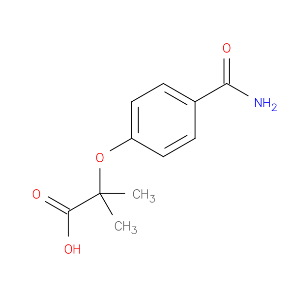 2-(4-Carbamoylphenoxy)-2-methylpropanoic acid
