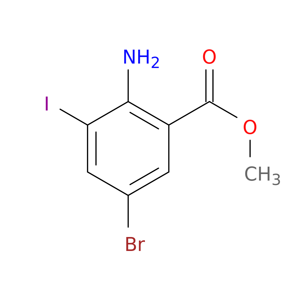 Methyl 2-Amino-5-Bromo-3-Iodobenzoate