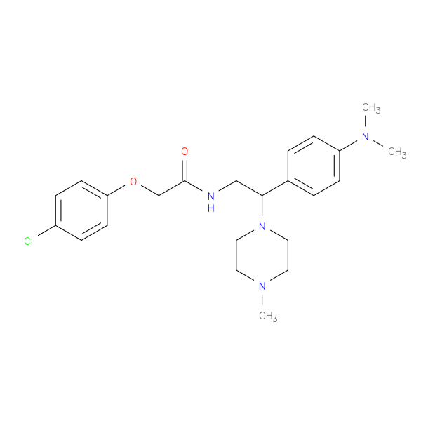 2-(4-chlorophenoxy)-N-{2-[4-(dimethylamino)phenyl]-2-(4-methylpiperazin-1-yl)ethyl}acetamide
