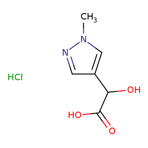 2-hydroxy-2-(1-methyl-1H-pyrazol-4-yl)acetic acid hydrochloride