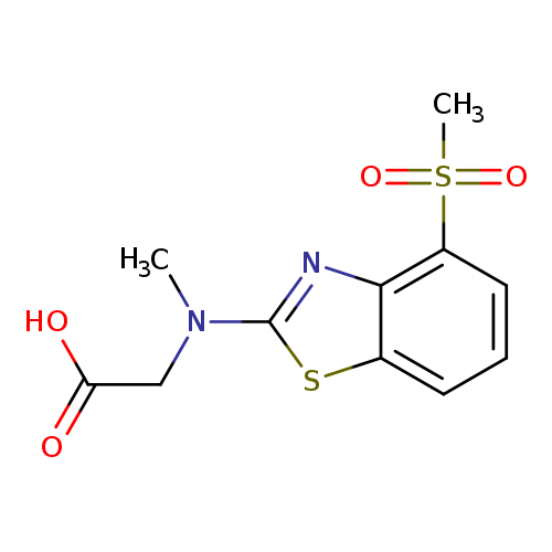 N-Methyl-N-[4-(methylsulfonyl)-1,3-benzothiazol-2-yl]glycine