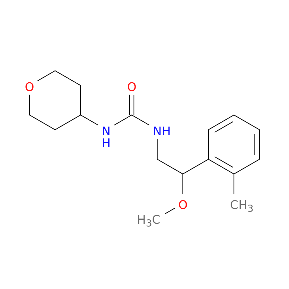 3-[2-methoxy-2-(2-methylphenyl)ethyl]-1-(oxan-4-yl)urea