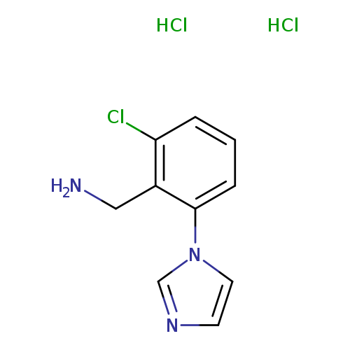 [2-chloro-6-(1H-imidazol-1-yl)phenyl]methanamine dihydrochloride