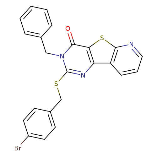 5-benzyl-4-{[(4-bromophenyl)methyl]sulfanyl}-8-thia-3,5,10-triazatricyclo[7.4.0.0^{2,7}]trideca-1(9),2(7),3,10,12-pentaen-6-one