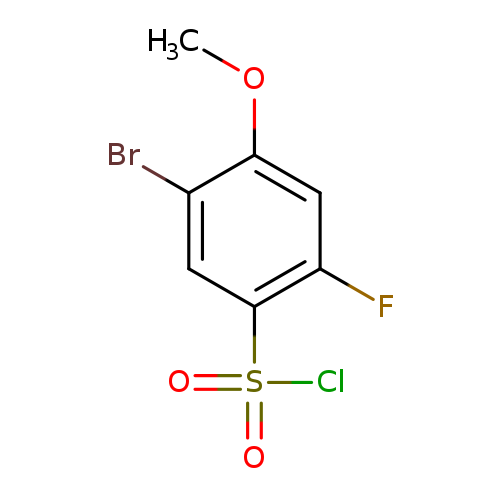 5-bromo-2-fluoro-4-methoxybenzene-1-sulfonylchloride