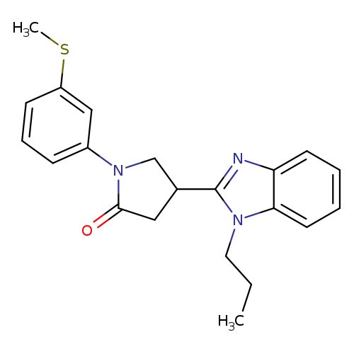 1-[3-(methylsulfanyl)phenyl]-4-(1-propyl-1H-1,3-benzodiazol-2-yl)pyrrolidin-2-one