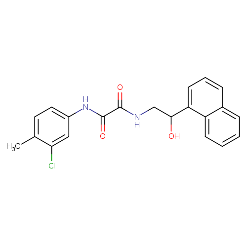 N'-(3-chloro-4-methylphenyl)-N-[2-hydroxy-2-(naphthalen-1-yl)ethyl]ethanediamide