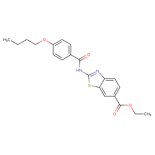 ethyl 2-(4-butoxybenzamido)-1,3-benzothiazole-6-carboxylate