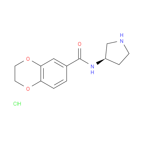 (R)-N-(Pyrrolidin-3-yl)-2,3-dihydrobenzo[b][1,4]dioxine-6-carboxamide hydrochloride