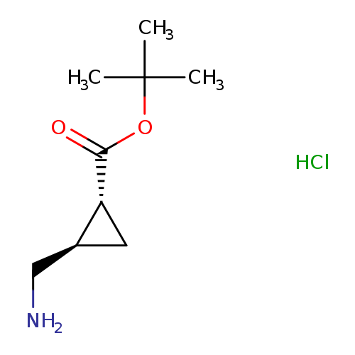rac-tert-butyl(1R,2R)-2-(aminomethyl)cyclopropane-1-carboxylatehydrochloride