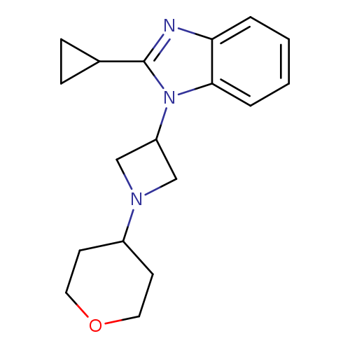 2-cyclopropyl-1-[1-(oxan-4-yl)azetidin-3-yl]-1H-1,3-benzodiazole