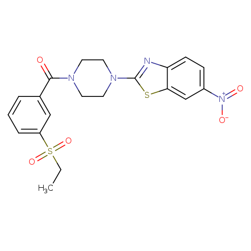 2-{4-[3-(ethanesulfonyl)benzoyl]piperazin-1-yl}-6-nitro-1,3-benzothiazole