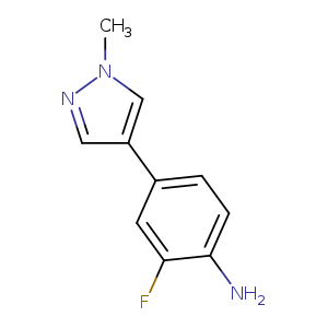 2-Fluoro-4-(1-methyl-1h-pyrazol-4-yl)aniline