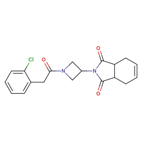 2-{1-[2-(2-chlorophenyl)acetyl]azetidin-3-yl}-2,3,3a,4,7,7a-hexahydro-1H-isoindole-1,3-dione