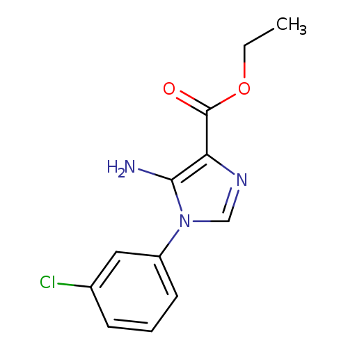 1H-Imidazole-4-carboxylic acid, 5-amino-1-(3-chlorophenyl)-, ethyl ester