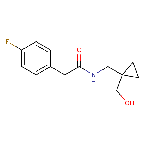 2-(4-fluorophenyl)-N-{[1-(hydroxymethyl)cyclopropyl]methyl}acetamide