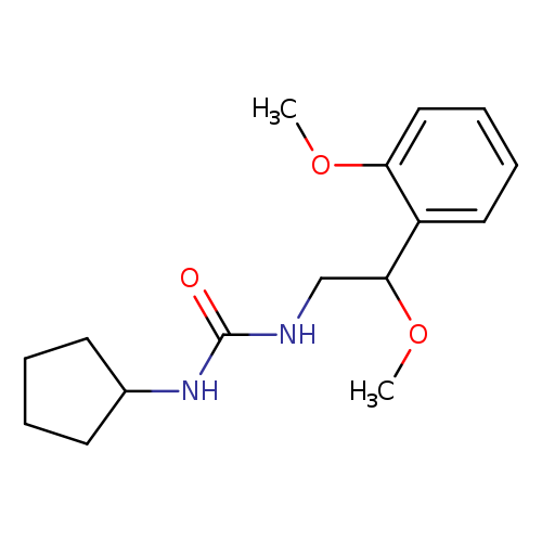 3-cyclopentyl-1-[2-methoxy-2-(2-methoxyphenyl)ethyl]urea