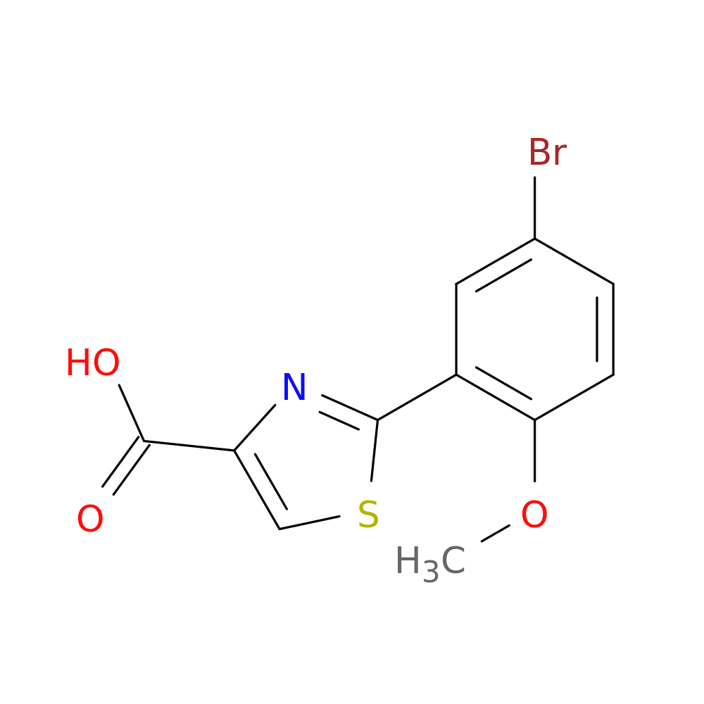 2-(5-bromo-2-methoxyphenyl)-1,3-thiazole-4-carboxylic acid