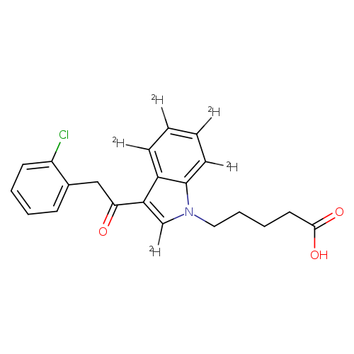 5-(3-(2-(2-chlorophenyl)acetyl)-1H-indol-1-yl)pentanoicacid-2,4,5,6,7-d5