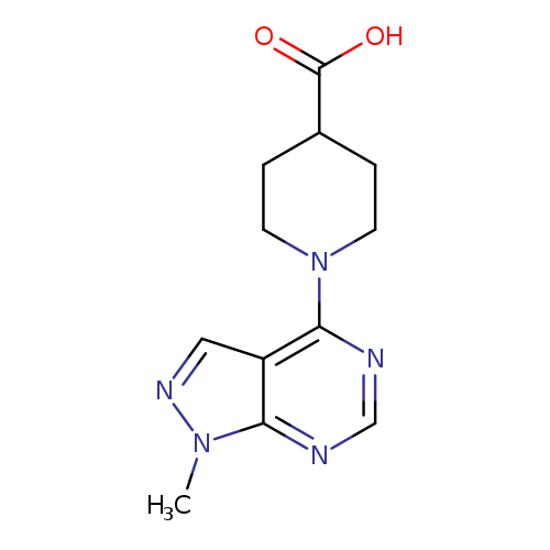 1-(1-Methyl-1H-pyrazolo[3,4-d]pyrimidin-4-yl)piperidine-4-carboxylic acid