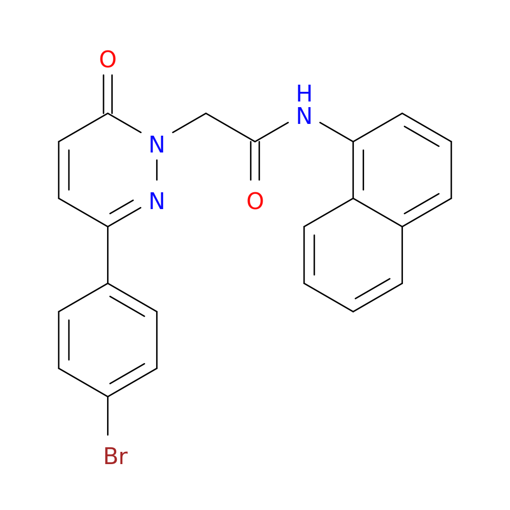 2-[3-(4-bromophenyl)-6-oxo-1,6-dihydropyridazin-1-yl]-N-(naphthalen-1-yl)acetamide