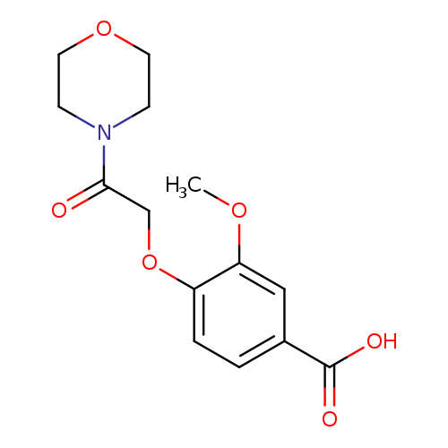 3-methoxy-4-[2-(morpholin-4-yl)-2-oxoethoxy]benzoic acid