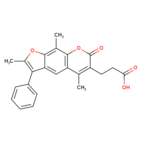 3-(2,5,9-Trimethyl-7-oxo-3-phenyl-7h-furo[3,2-g]chromen-6-yl)propanoic acid