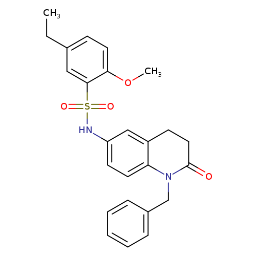 N-(1-benzyl-2-oxo-1,2,3,4-tetrahydroquinolin-6-yl)-5-ethyl-2-methoxybenzene-1-sulfonamide