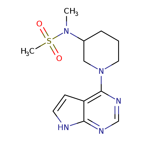 N-methyl-N-(1-{7H-pyrrolo[2,3-d]pyrimidin-4-yl}piperidin-3-yl)methanesulfonamide