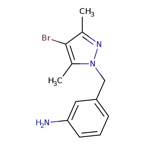 3-[(4-bromo-3,5-dimethyl-1H-pyrazol-1-yl)methyl]aniline hydrochloride