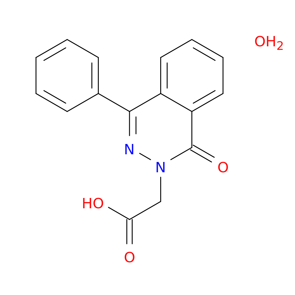 (1-Oxo-4-phenyl-2(1h)-phthalazinyl)acetic acid hydrate